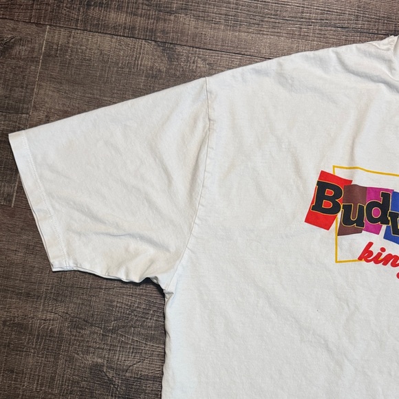 ASOS White Budweiser King 👑 Of Beers Graphic Tee - Picture 2 of 9
